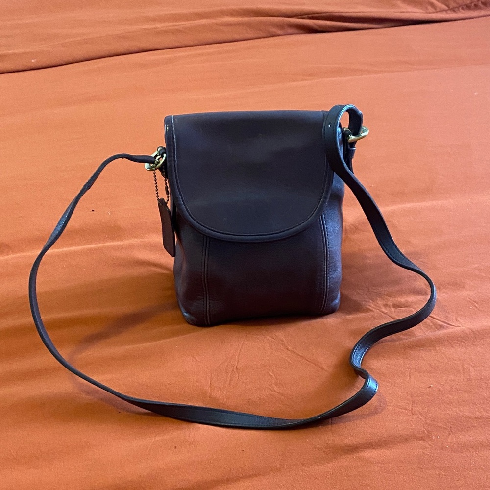 Coach Dark Brown Leather Crossbody Bag